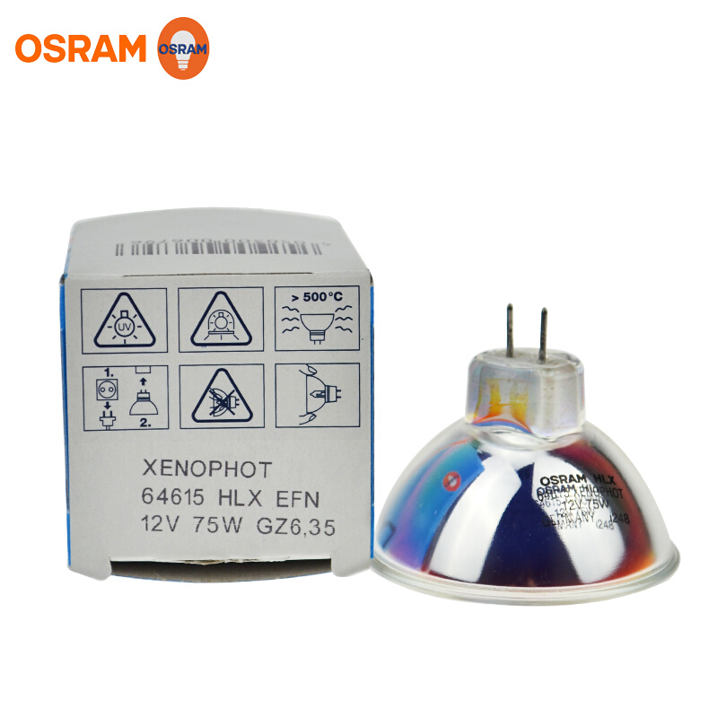 。OSRAM欧司朗Xenophot HLX 64615 EFN 12V75W 网屏SG818电分机灯
