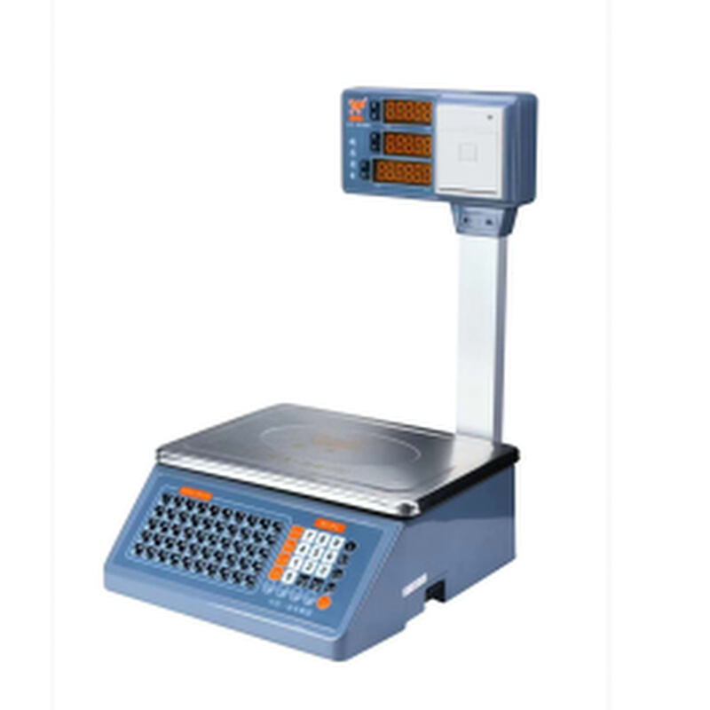 。正品凯丰电子秤超市称菜场称打小票称电子秤标签称双面显示30kg