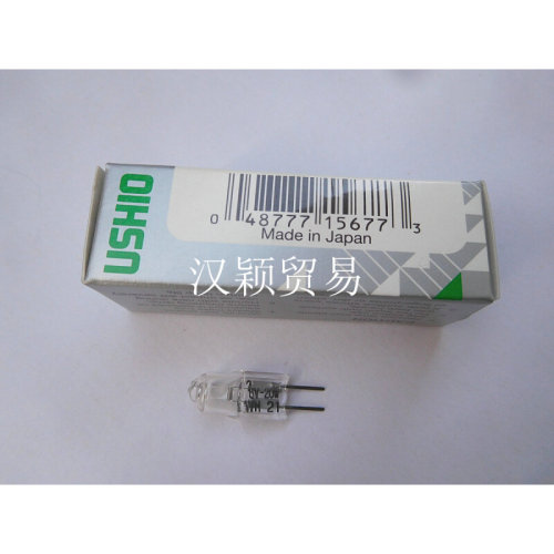 。6V20W投影仪灯泡 显微镜卤素灯泡 USHIO牛尾 JC6V20W G4仪器用