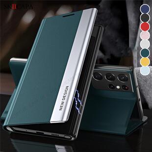 For Leather Case Plating Phone 推荐 Flip Samsung Magnetic