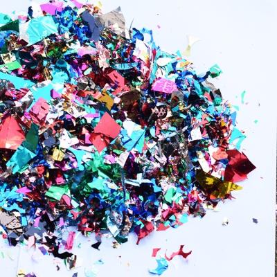 推荐碎纸屑酒吧道具结婚手抛花撒彩色闪光碎纸碎片亮片金蛋彩纸撒
