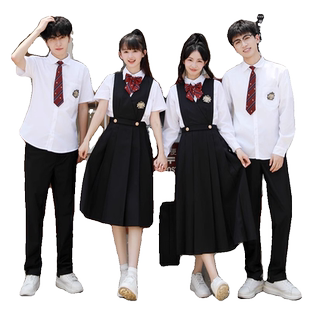 合唱团诗歌朗诵演讲演出服英伦学院风高初中生运动会毕业班服套装