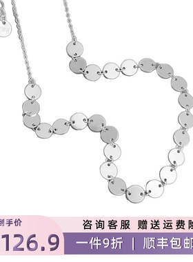 韩国风格s925银项链亮片锁骨链颈链气质网红百搭新款潮个性饰品