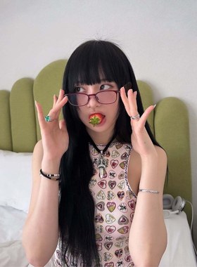 柳多恋同款薄荷绿海星串珠戒指