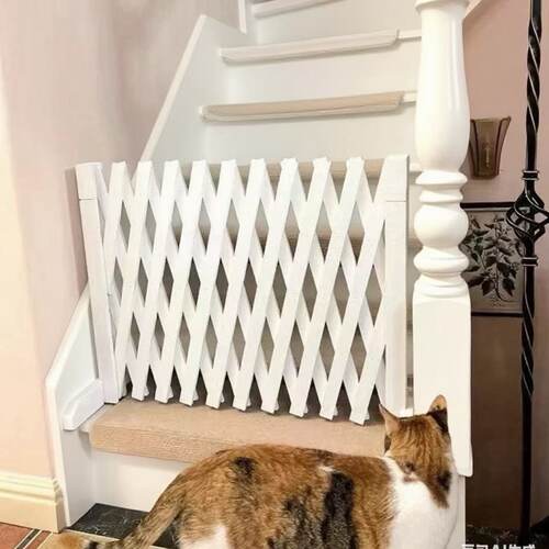 防腐木伸缩栅栏围栏室内狗猫宠物隔断院子拦门栅栏户外护栏围起来
