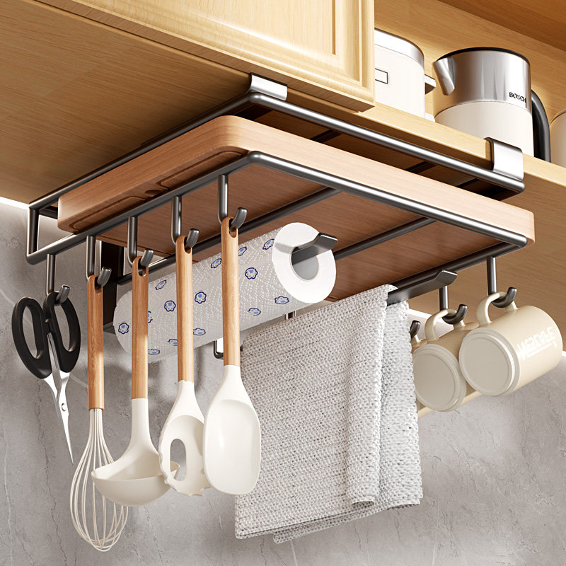 无打孔厨房储物架柜壁柜纸巾挂架锅盖架菜板砧板放置货架储存,厨房/烹饪用具,厨房置物架/置物柜/角架,淘宝优惠券,粉丝福利购,淘宝优惠卷