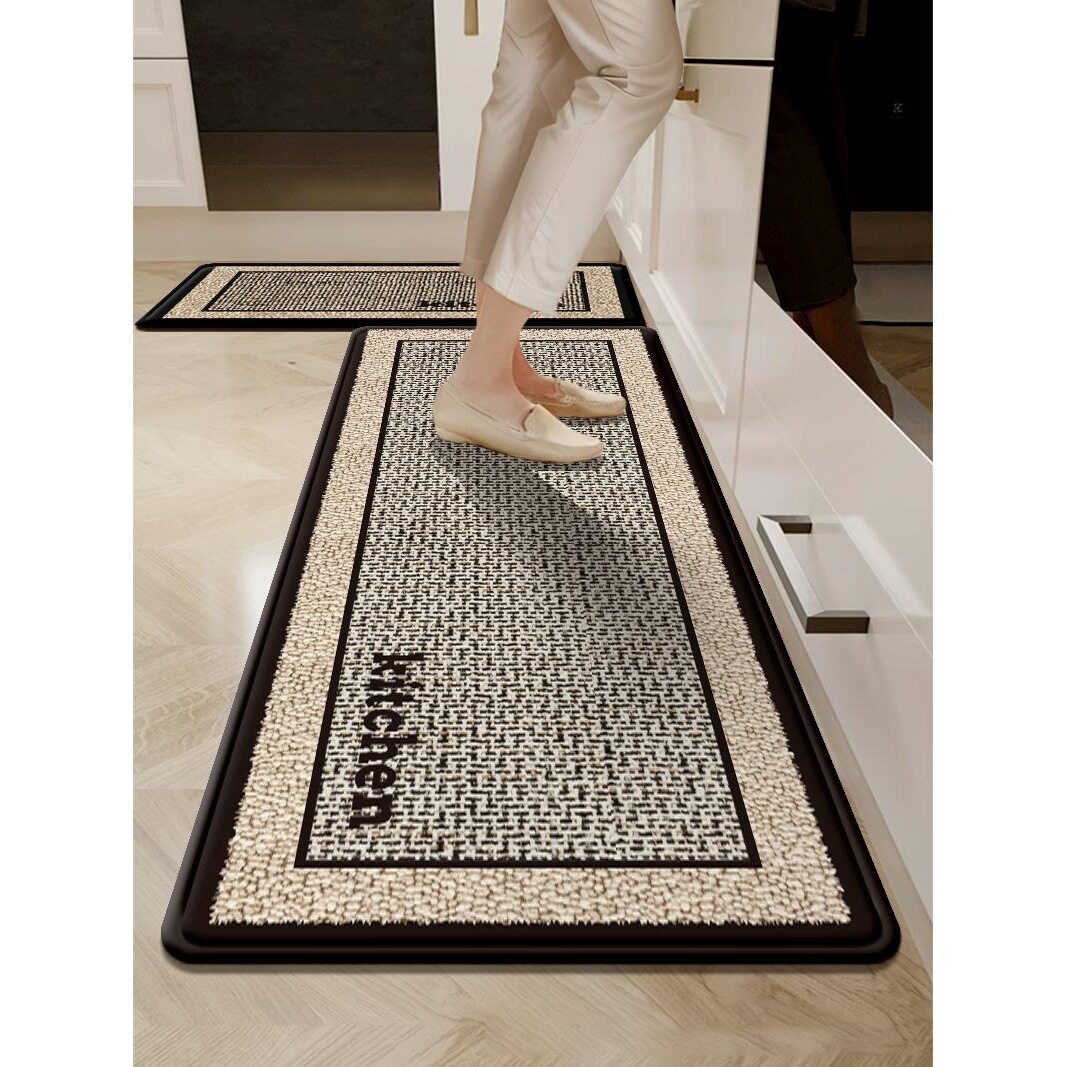 2026厨房地垫防滑防油可擦免洗地毯防水2026新款吸水耐脏马年