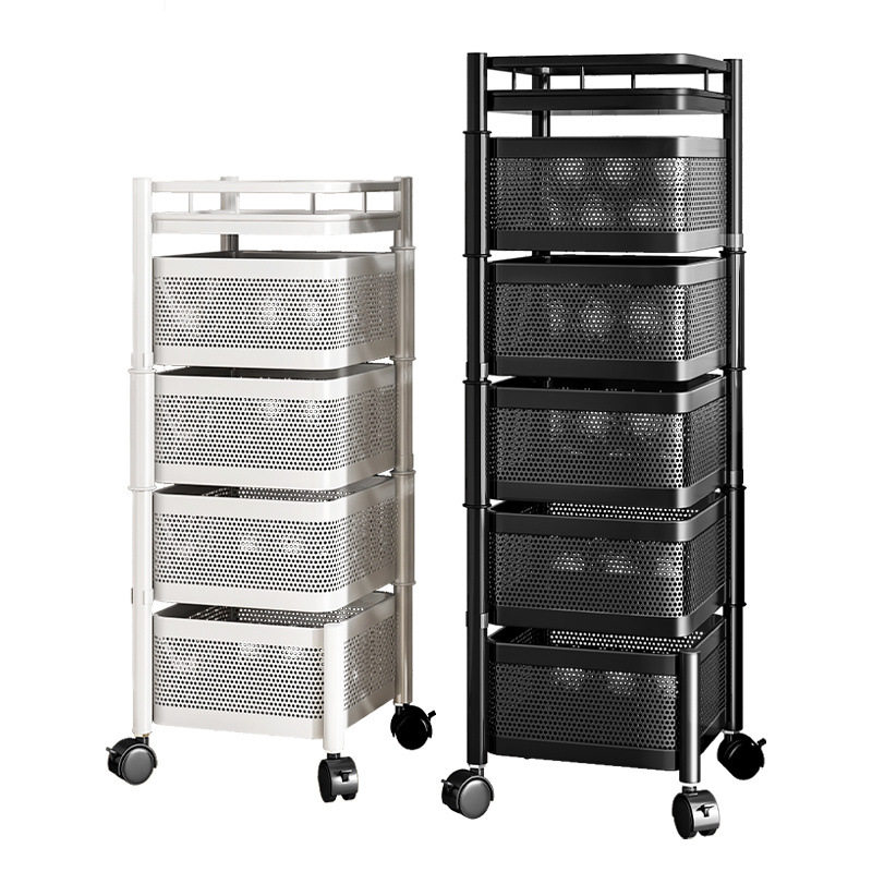 放菜架子多层厨房置物简约放水果蔬菜篮子落地夹缝抽屉式收纳