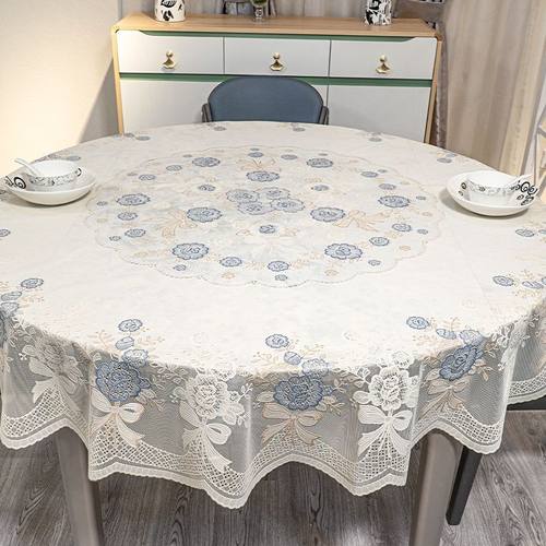 新款欧式圆桌布正方形餐桌加厚pvc家用防水防油防烫免洗垫