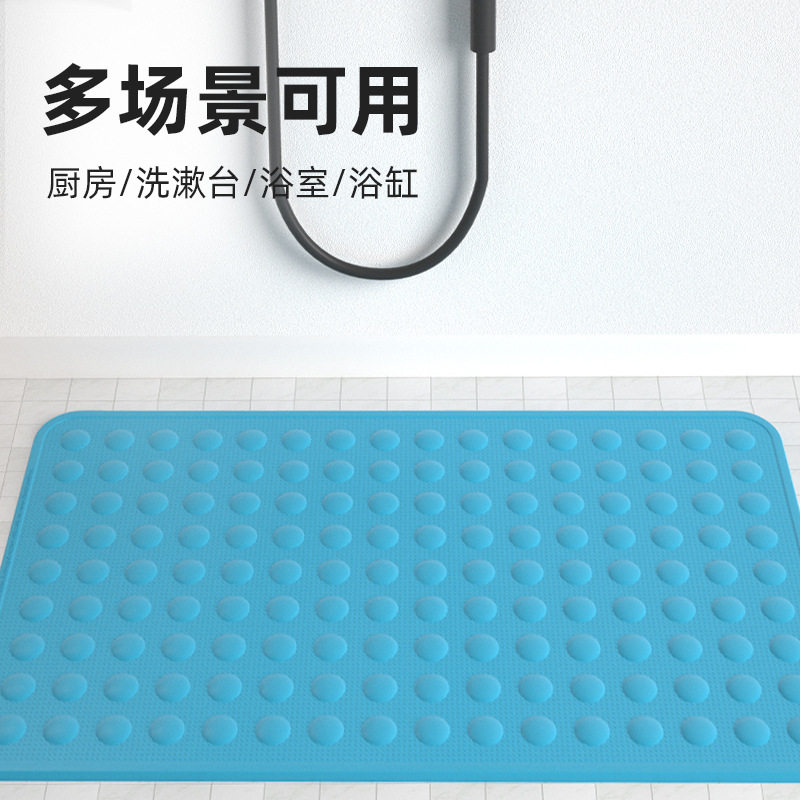 工厂 浴室防滑垫泡泡橡胶地垫家用儿童入户卫生间卧室按摩足部