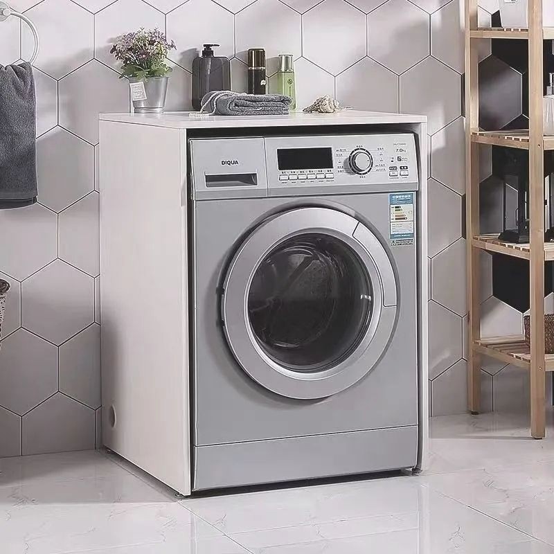 滚筒洗衣机柜阳台定 制烘干机置物架小户型洗衣机伴侣柜防水防晒