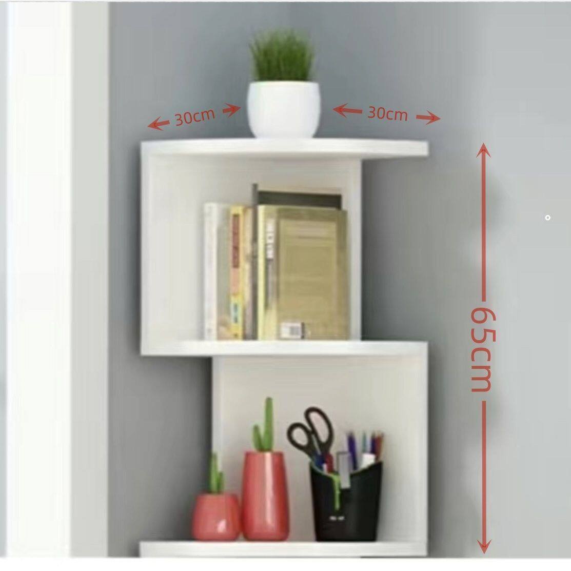 落地拐角创意书架书柜三角形客厅书房墙角多层置物架简约家用卧室