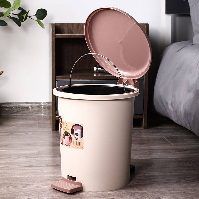 脚踏式垃圾桶带盖脚踩家用客厅卫生间厕所厨房卧室创意简约拉杨之