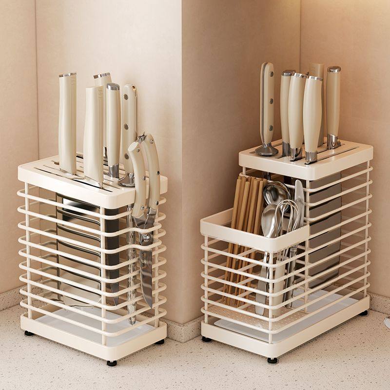 白色304不锈钢刀架厨房专用置物架家用台面筷子筒壁挂式收纳架,厨房/烹饪用具,刀架,淘宝优惠券,粉丝福利购,淘宝优惠卷