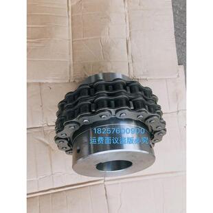 KC10020和GL10双排滚子链联轴器配铝罩壳节距3175大扭矩定制现货