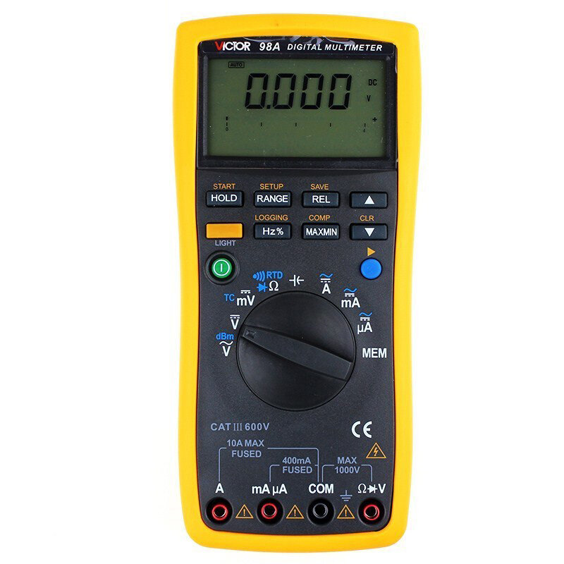 。胜利正品 智能型数字万用表VC98A高速高精度带万能表有现货