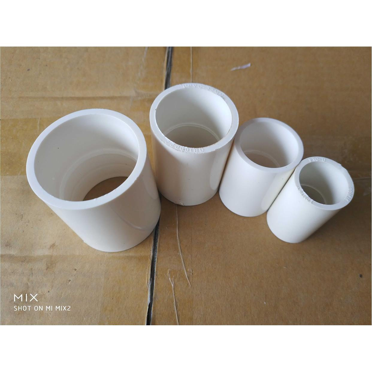 PVC给水管直接 接头 管箍 直通 20 25 32 40 白色直销震撼低价