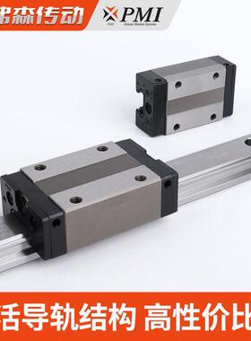 台湾银泰PMI直线导轨滑块MSA/MSB 15 20 25 30 35 45 S E LS S-N
