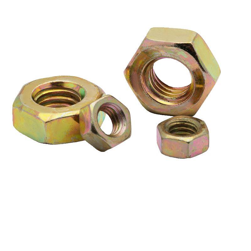 镀锌六角螺母六角螺母国标螺母M4M5M6M8M10M12M14M16M20-M24