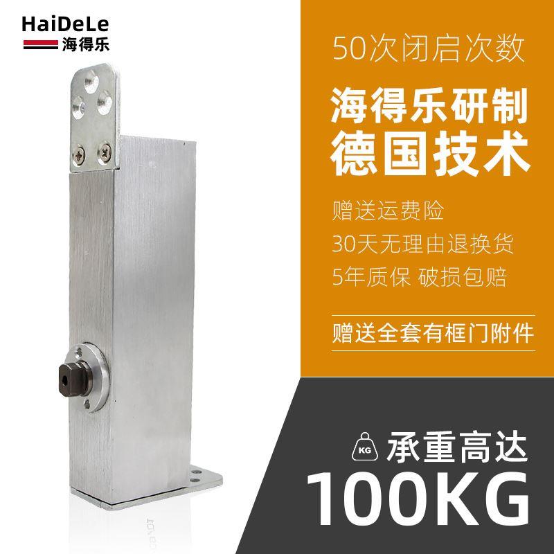 海得乐木门地弹簧免挖坑偏轴门心隐藏式有框木门免开槽天地轴铰链