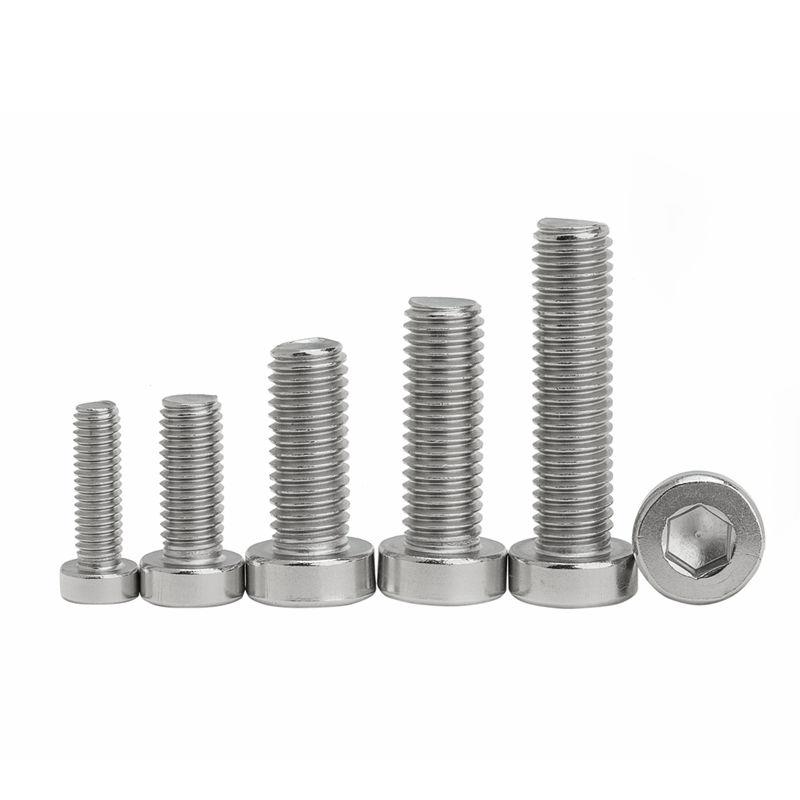 304不锈钢薄头内六角螺丝DIN7984M3M4M5M6M8-M10矮头内六角螺