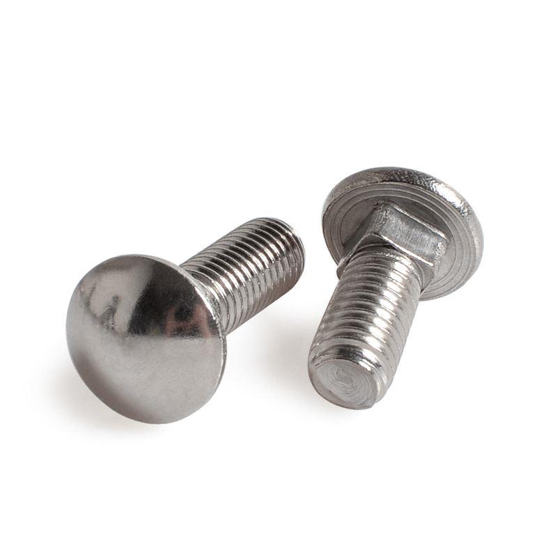 不锈钢304马车螺丝桥架螺丝半圆头方颈螺栓货架螺丝M6M8M10M12