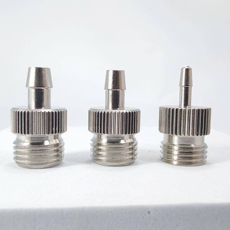 1分2分牙外螺纹转宝塔头皮接软管接头6/8/10mm外丝气管转接头变径