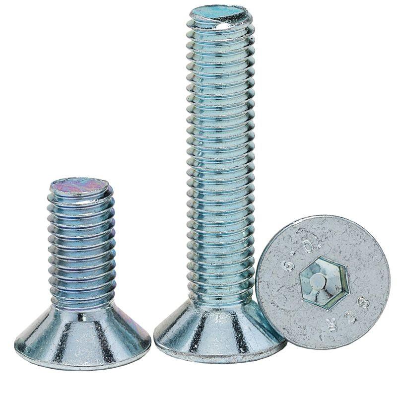 10.9级镀锌平头内六角螺栓沉头螺丝M3M4M5M6M8M10M12gb70.3