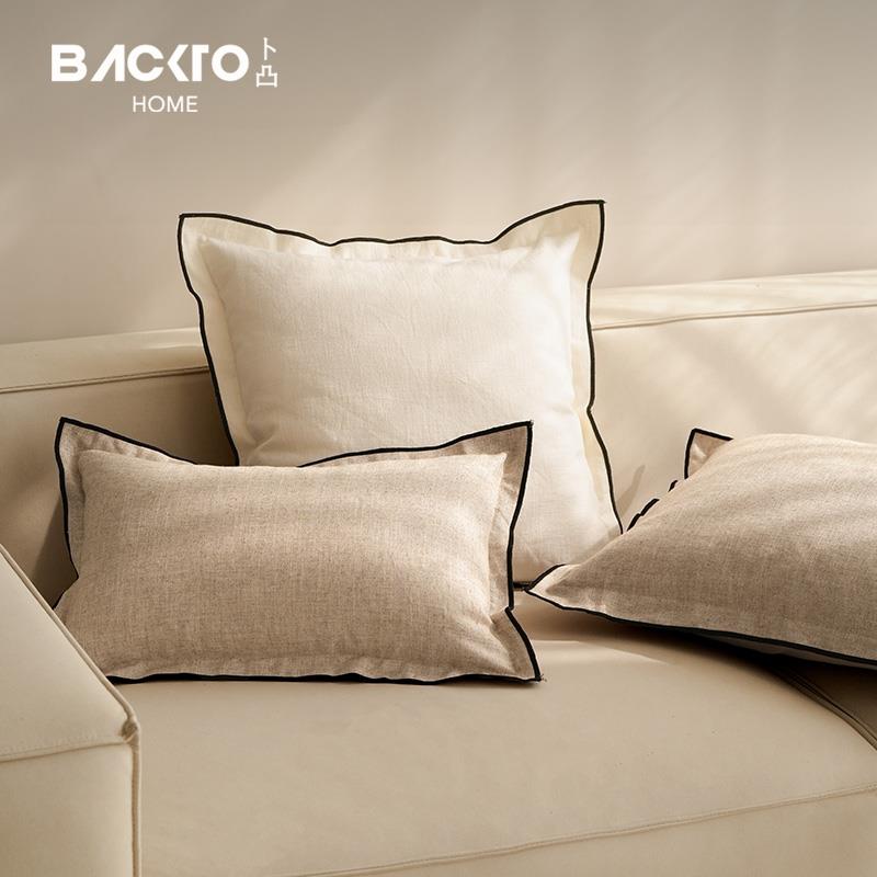 BACKTO卜凸侘寂风沙发抱枕简约自然北欧轻奢高级感靠枕客厅样板间