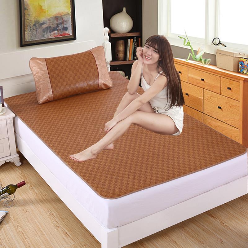 夏季凉席1.2米可折叠单人宿舍学生软席子1.8m床草席1.5双人藤席