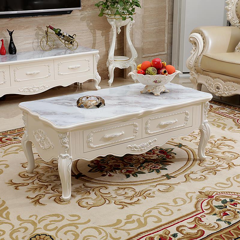 欧式小户型茶几田园实木电话桌简约客厅方桌沙发现代地柜边几角几