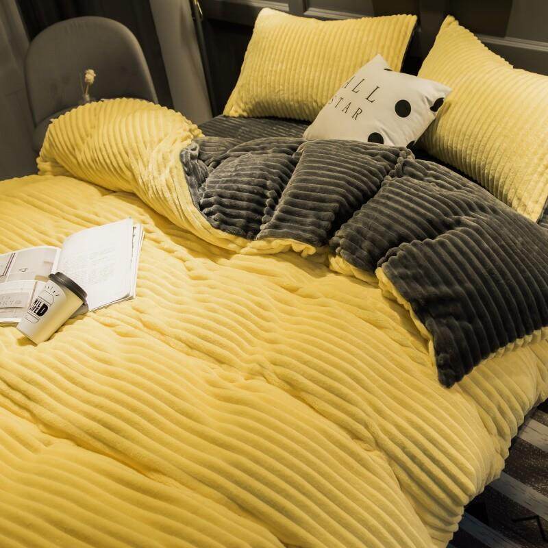 珊瑚绒四件套加厚双面绒牛奶绒床单法兰绒加绒被套兔兔毛绒冬季,床上用品,床品套件/四件套/多件套,淘宝优惠券,粉丝福利购,淘宝优惠卷