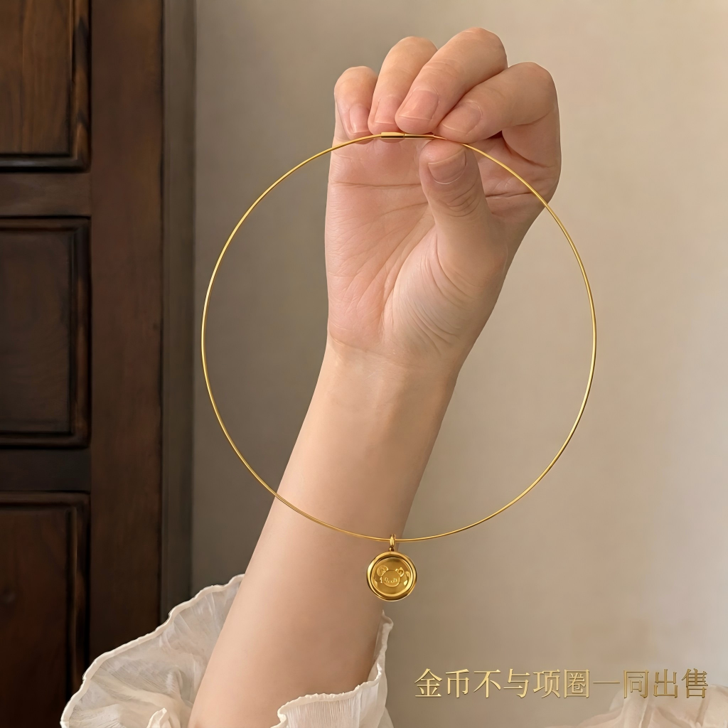 嘎乌盒可放金某川黄金吊坠挂绳锁骨链项圈颈链编绳皮绳项链绳盒子