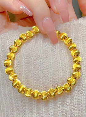 爆闪猫眼石手链珠珠手串女