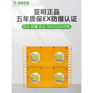 亚明led免维护隧道防爆灯仓库100W200W400瓦照明灯低压36V投光灯