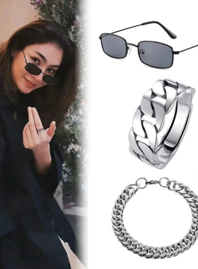 faye同款泰剧爱填满空白戒指复古