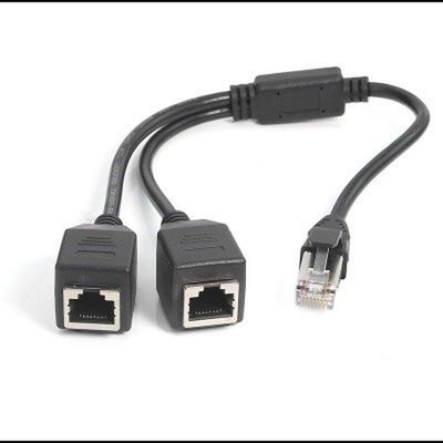 极速Network cable splitter One-to-two Internet connector Hom