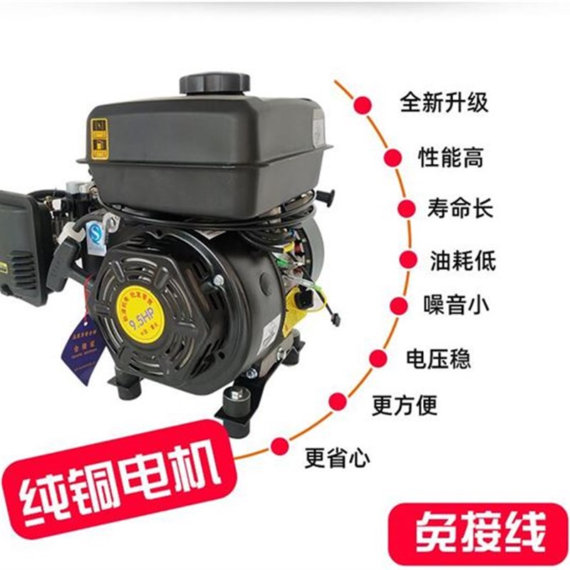 热销新品发电机6kw电动纯铜变频低噪音48v60v72v增程器3-三四轮轿