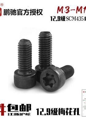 EG鹏驰12.9级内六花螺丝梅花孔圆柱头杯头SCM435 M3M4M5M6M8M10