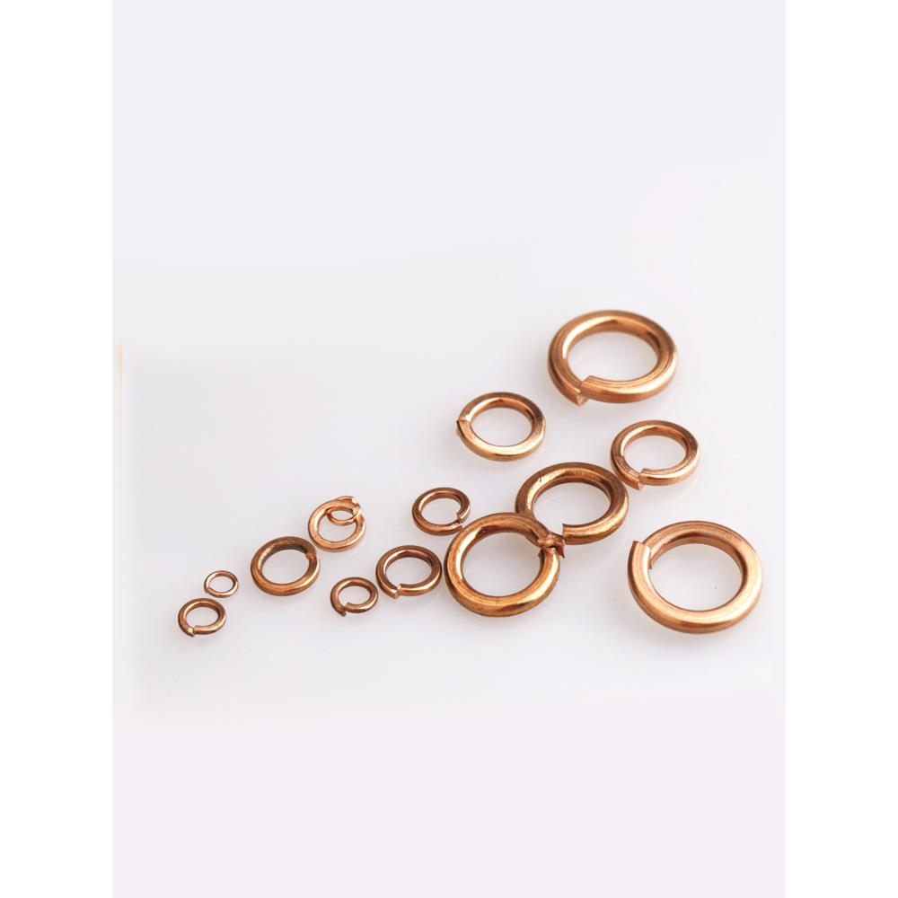 铜垫片弹垫弹簧垫圈GB93青铜圆形弹簧垫片螺丝金属M3M4M5M6M8-M12