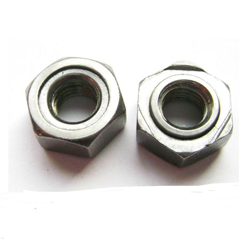 201不锈钢六角焊接螺母/点焊压焊螺帽M3M4M5M6M8M10M12