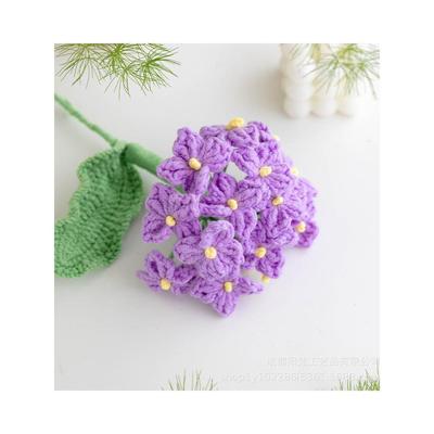 手工diy绣球花钩织材料包新手零基础礼物客厅装饰摆件毛线牛奶棉