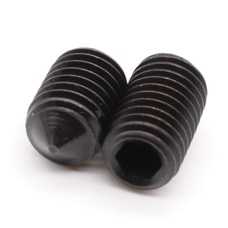 12.9级尖头紧定螺丝止付无头内六角机米顶丝螺丝钉螺栓M8M10