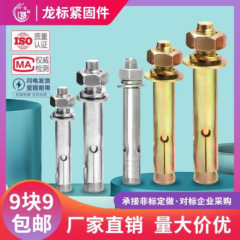 不锈钢膨胀螺丝大全/爆炸螺栓加长铁镀彩锌外拉爆管钉M6M8M16-M24图片