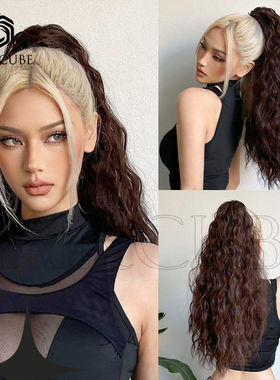 【新款马尾】HAIRCUBE 24inch小卷儿抓夹马尾五色可选跨境货源