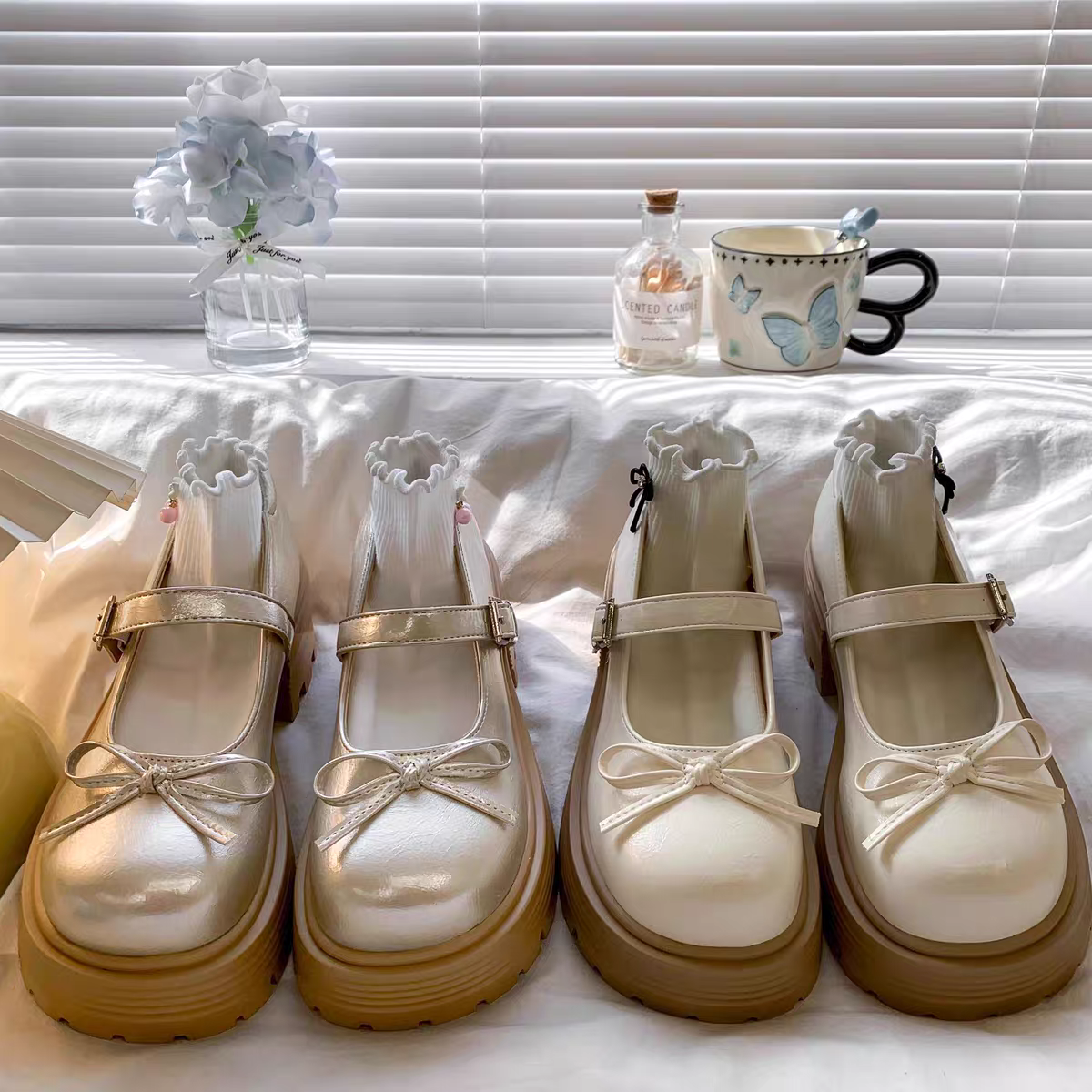 【维也娜老赵专享】XY520 秋季新款厚底玛丽珍单鞋