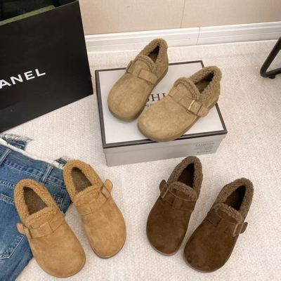 HM1085冬季新款加绒时尚软底勃肯鞋