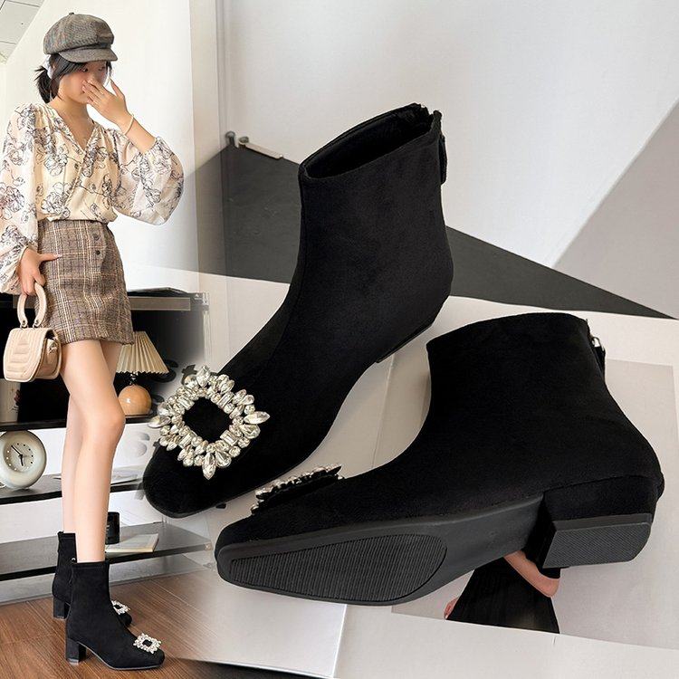 SWL69785-1冬季新款加绒镶钻高定弹力瘦瘦靴,女鞋,时装靴,淘宝优惠券,粉丝福利购,淘宝优惠卷