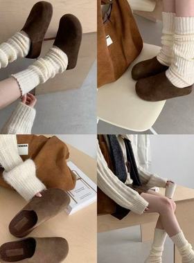 【维也娜老赵专享】AAL532-7高定毛呢加绒勃肯拖鞋