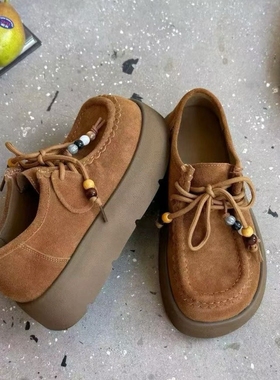 AAL301-16高定厚底系带百搭勃肯鞋